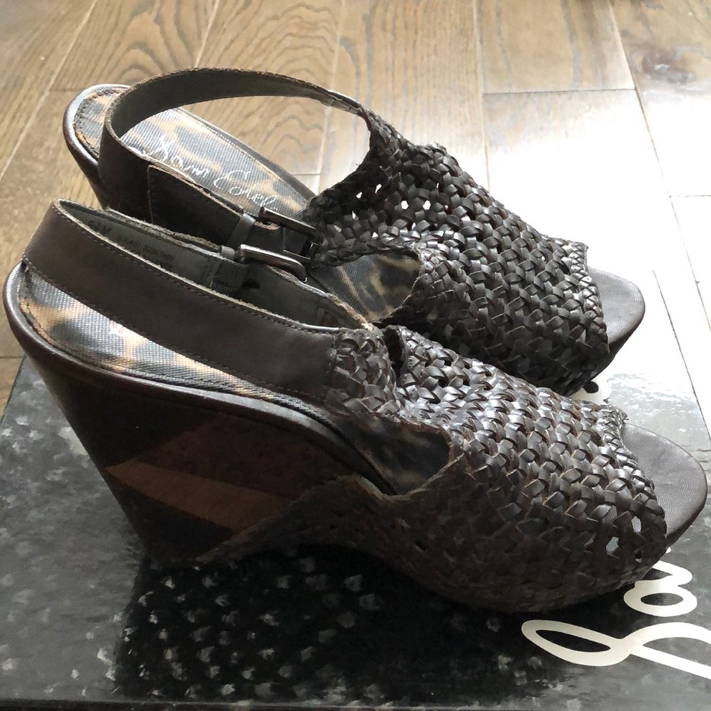 Sam Edelman Wedge Platform Sandals - Picture 4 of 8